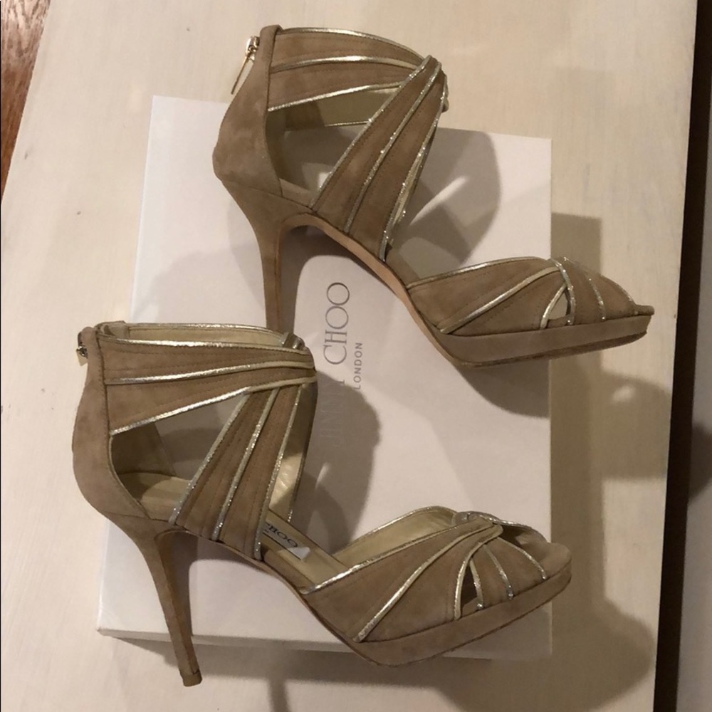 AUTHENTIC Jimmy Choo Suede Kai Heels